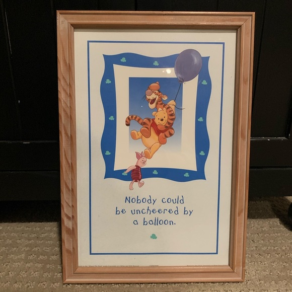WINNIE THE POOH PRINT & FRAME - Picture 1 of 2